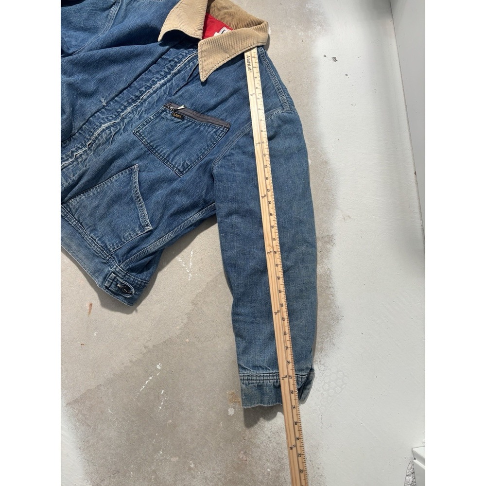 vintage 60s lee 91-b denim jacket trucker lined - Picture 9 of 11